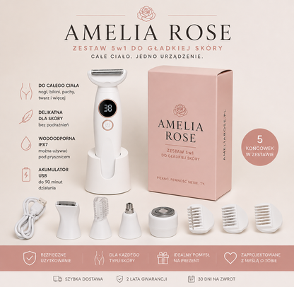 Golarka 5w1 do całego ciała – Amelia Rose™